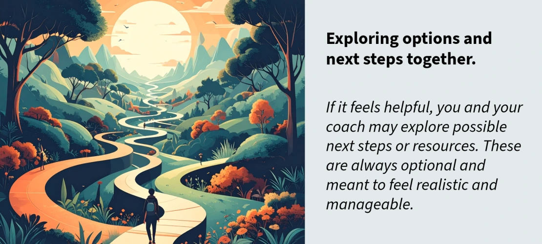 person looking at multiple paths ahead of them