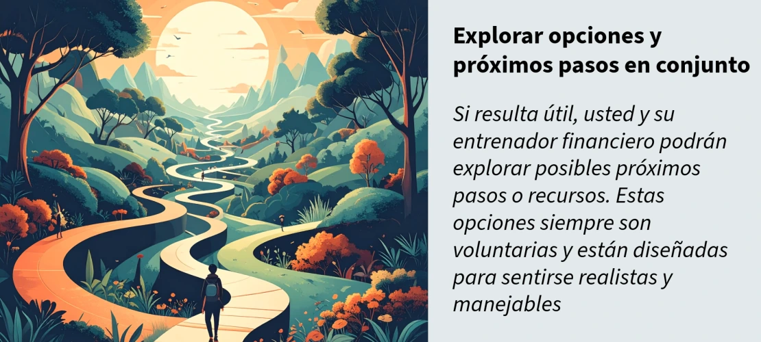 person walking a path with many options